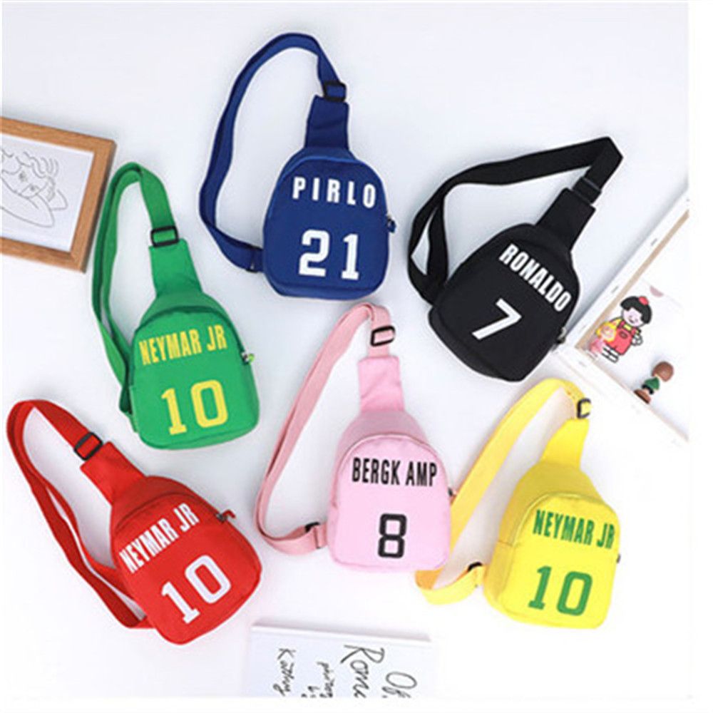 Canvas Tote Bag - 男の子と女の子のための漫画の数字の胸バッグ,レジャーバッグ,ショルダーバッグ,子供のファッション,かわいい,スポーツ,1個