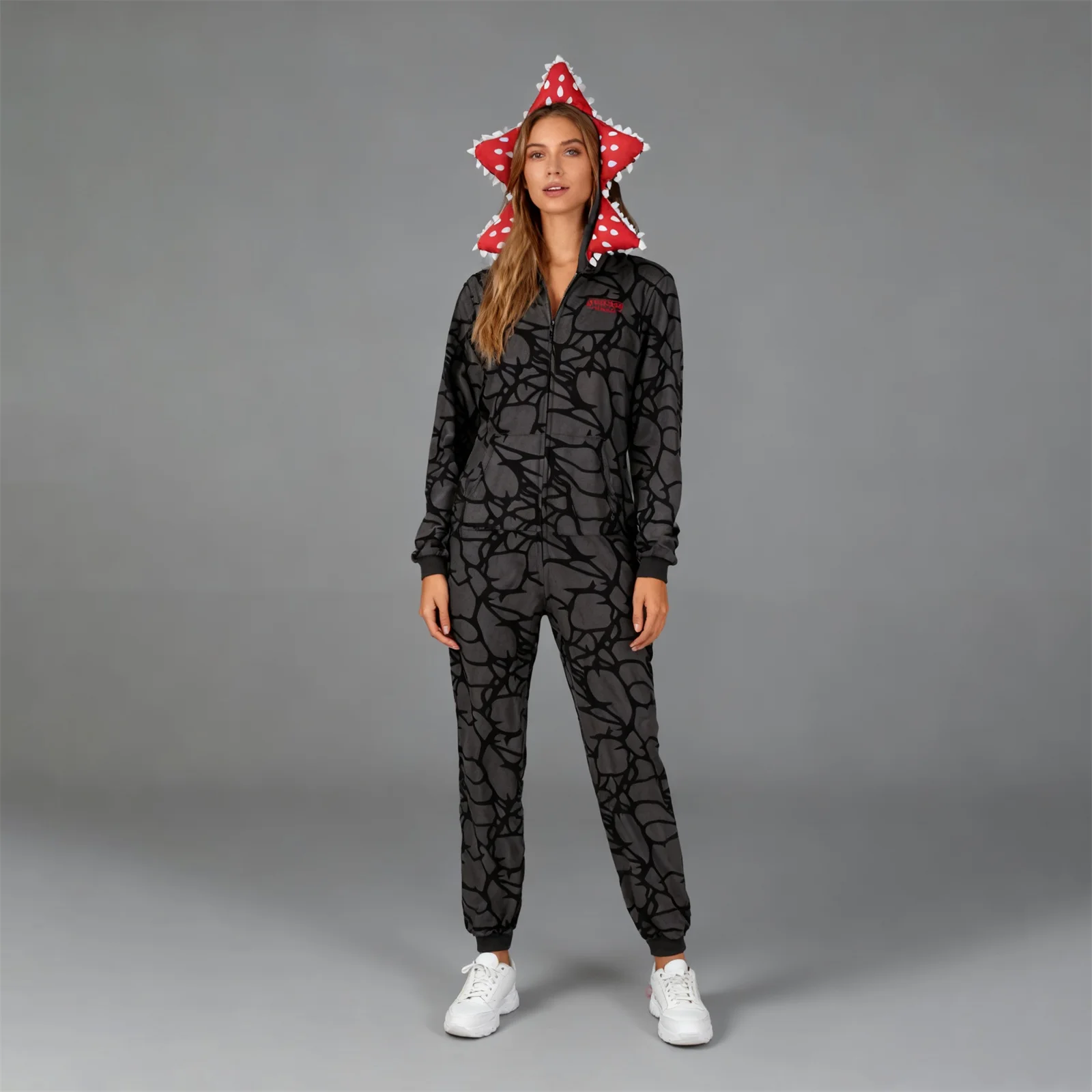 Women Queen Fashion - 女性用おしゃれで快適なパジャマ 冬用パジャマ 厚手 カニバルフラワーパジャマ 大人用コスプレ着ぐるみ 寝間着