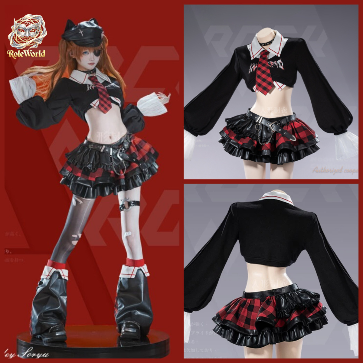 Women Fashion Outfits - EVA アスカロックバンドコスプレ衣装スプラウトエレファントオルタナティブファッション女性衣装コミコンハロウィンパーティー用