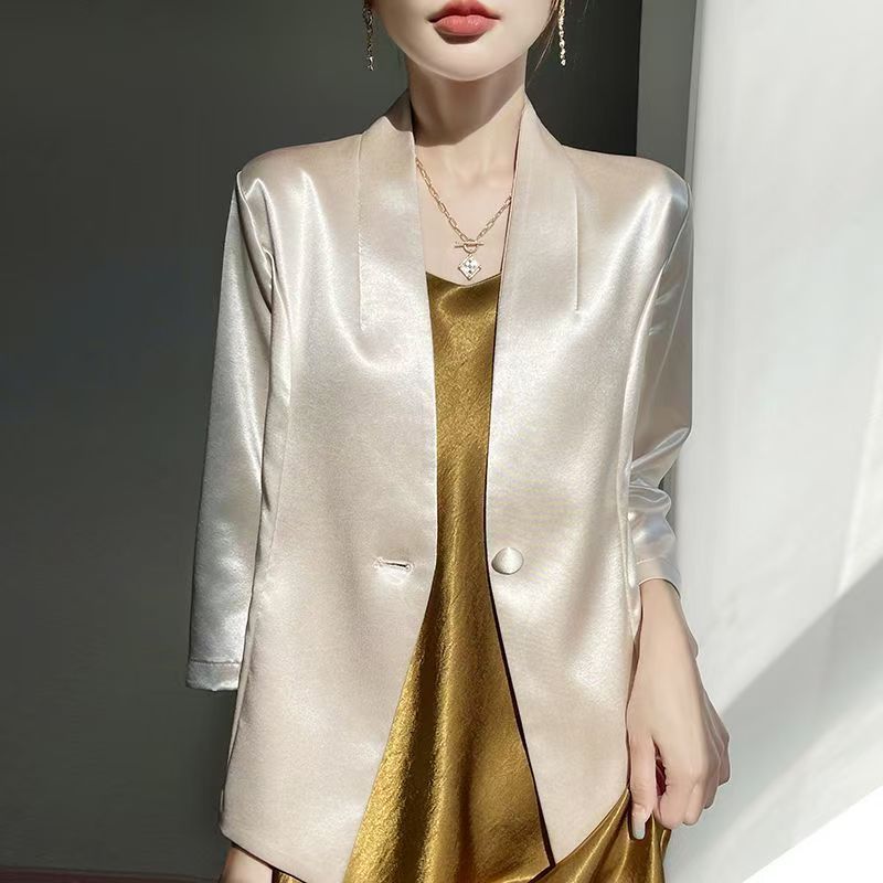 ブラウス アウター スーツ レディース ゴールドカラー 通勤 - Women'S Fashion Gilded Age のレビューと価格