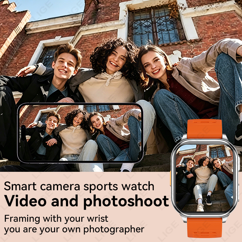 LIGE新型カメラ搭載スマートウォッチ 男女兼用 写真撮影  - Women Fashion Video のレビューと価格
