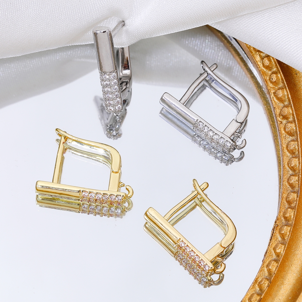 ジュヤ18K金メッキ装飾イヤワイヤーステッチベーシックコネク - Women'S Fashion Earrings のレビューと価格