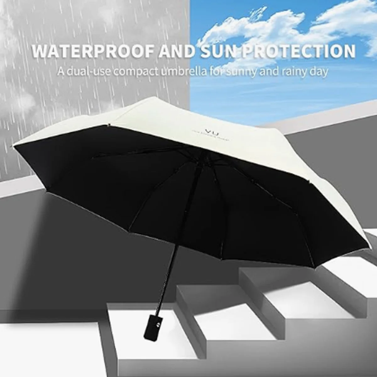 女性と男性のための自動傘,防紫外線,防風,ポータブル,レイン - Women'S Fashion Umbrella のレビューと価格