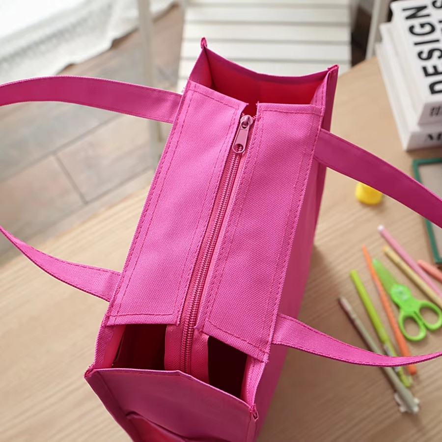 持ち運び可能な防水ランチバッグ、手持ち式のかわいいキャンバス - Canvas Tote Bag のレビューと価格