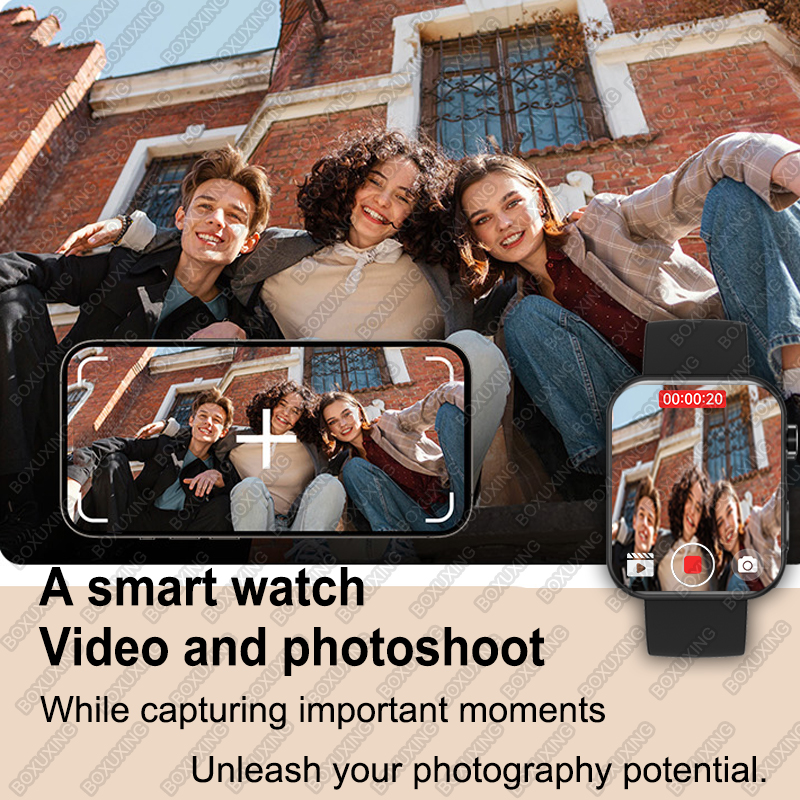 新しいカメラスマートウォッチ男性女性写真録画ビデオスポーツフ - Women Fashion Video のレビューと価格