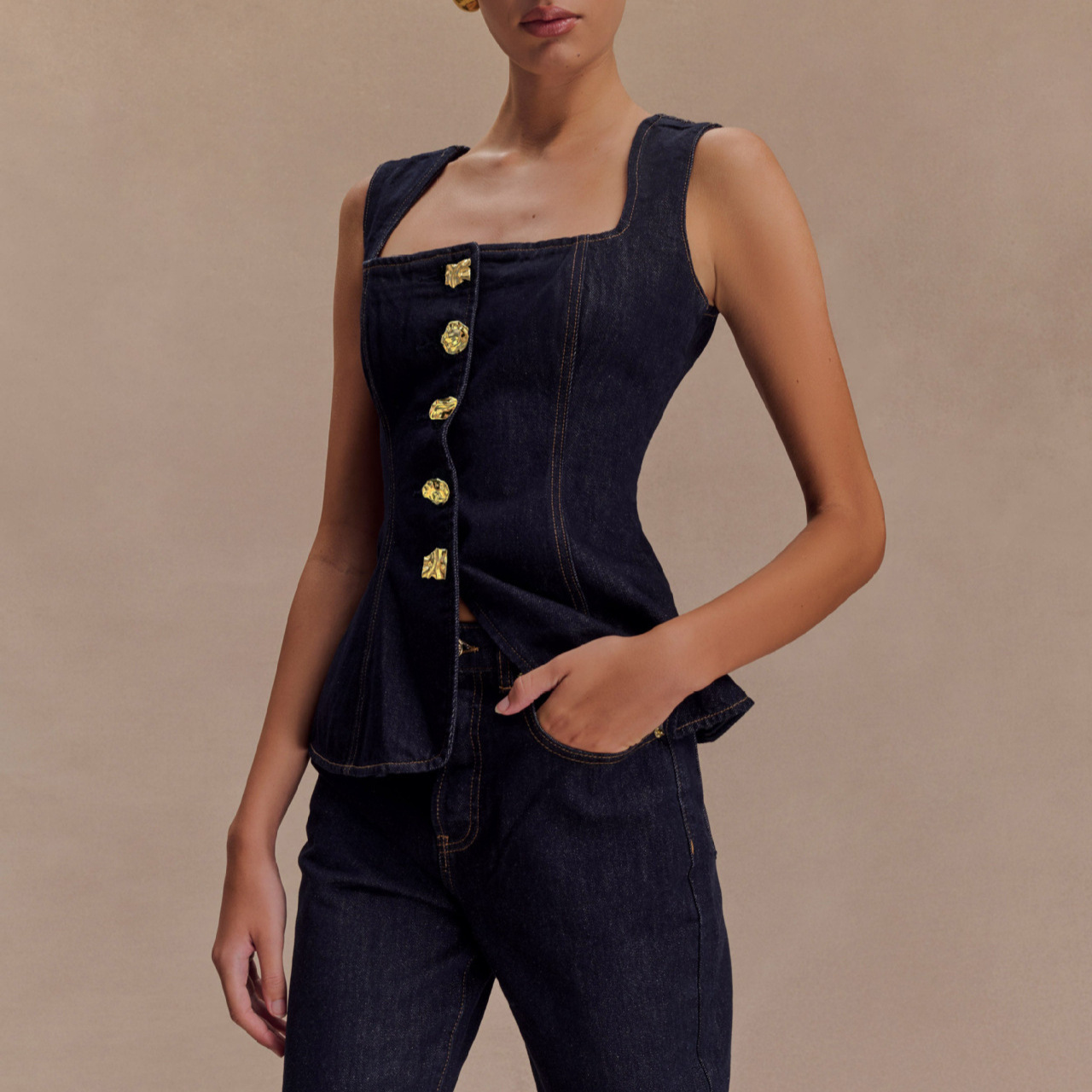 2025年夏 デニムパンツセット レディース ファッション  - Women Fashion Jeans Top のレビューと価格