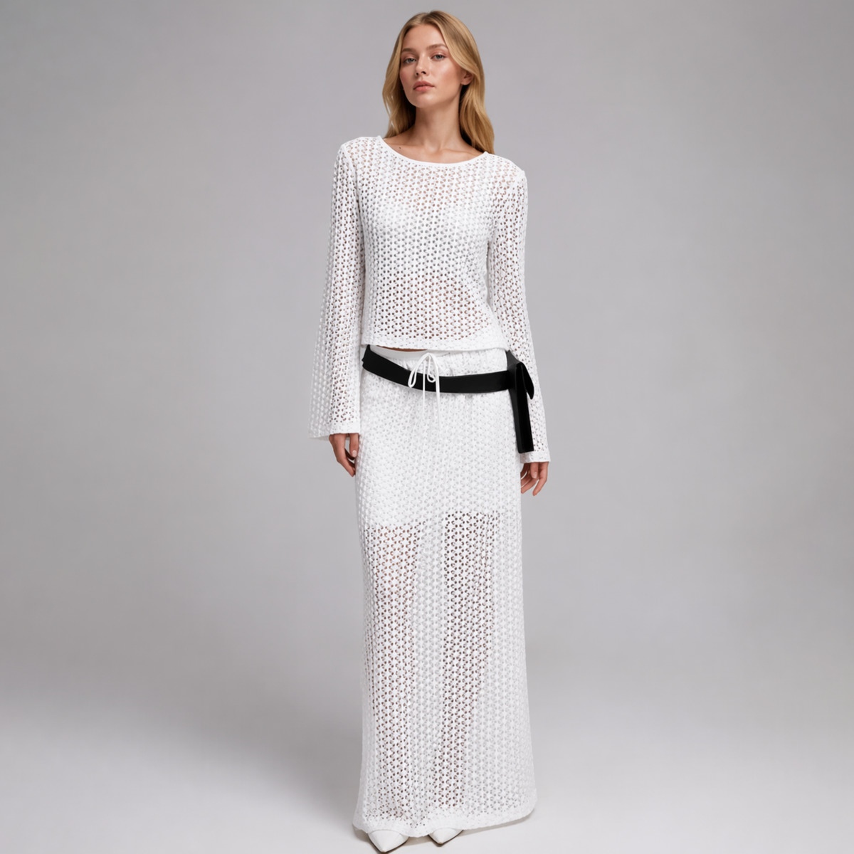 IG 2026 レディース ホローアウトニット ツーピースセ - Crop Top Women のレビューと価格