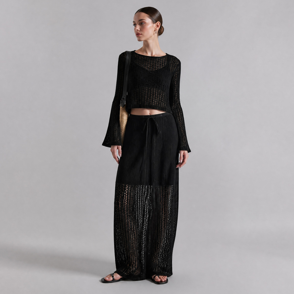 IG 2026 レディース ホローアウトニット ツーピースセ - Crop Top Women のレビューと価格