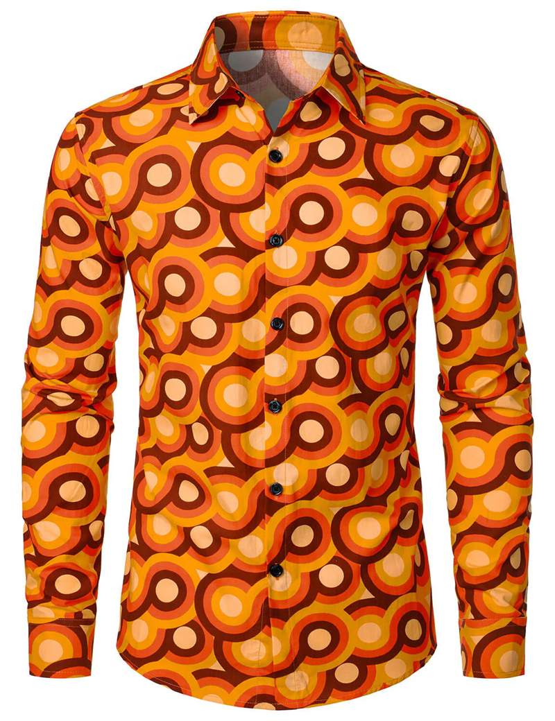 レトロ70年代風 花柄シャツ メンズ レディース ファッショ - Women'S Fashion From The 70S のレビューと価格