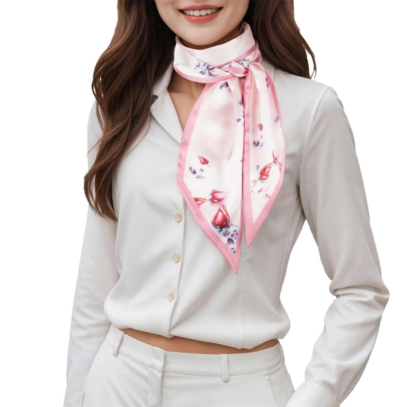 ファッションストライプヘアリボンスカーフ女性ネクタイバッグス - Women Fashion Necktie のレビューと価格