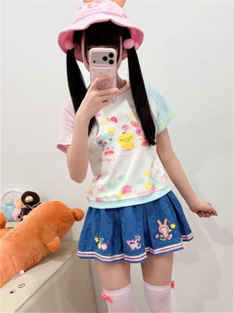 ガールズスリムサブカルチャー ツーピースアウトフィット Y2 - Crop Top Women のレビューと価格