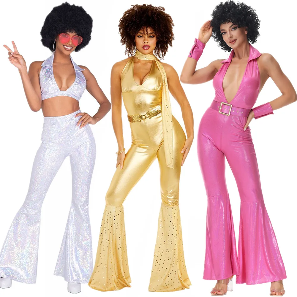 女性のセクシーな 70 年代 80 年代ヒッピー衣装カーニバ - Women'S Fashion From The 70S のレビューと価格