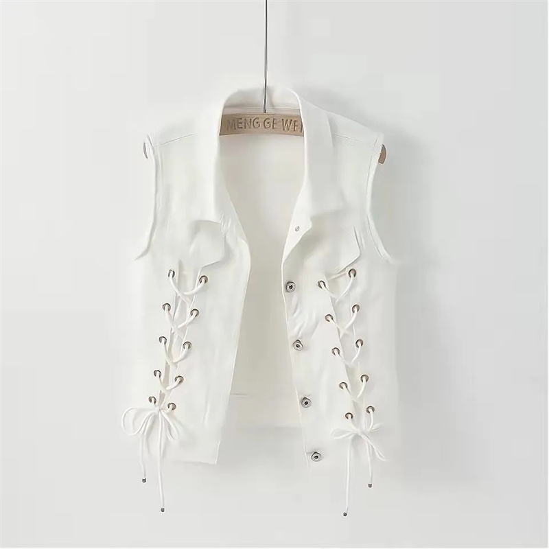 ファッションデニムベスト女性春秋ノースリーブワイルドトップス - Women Fashion Jeans Top のレビューと価格