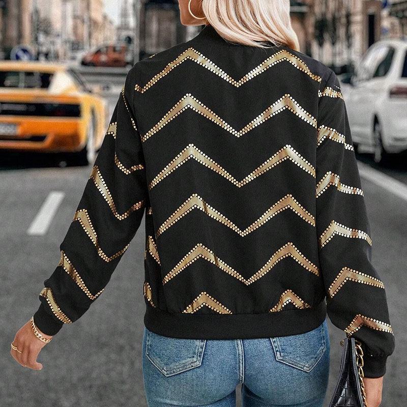 女性のトップ 2025 新ファッション鋸歯状金メッキプリント - Women'S Fashion Gilded Age のレビューと価格