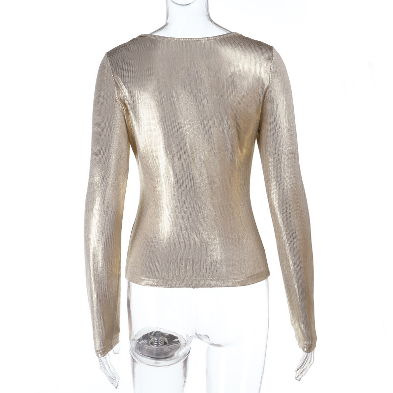 女性メタルギルディングスリムフィット Tシャツファッションス - Women'S Fashion Gilded Age のレビューと価格