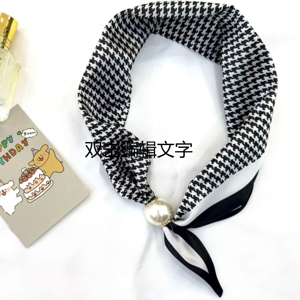 1 女性用ヴィンテージプリントサテンネックスカーフ取り外し可 - Women Fashion Necktie のレビューと価格