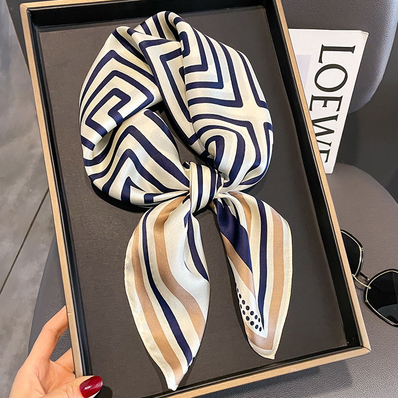 女性用シルクスカーフ,スクエア,ラグジュアリーブランド,ピュ - Women Fashion Necktie のレビューと価格