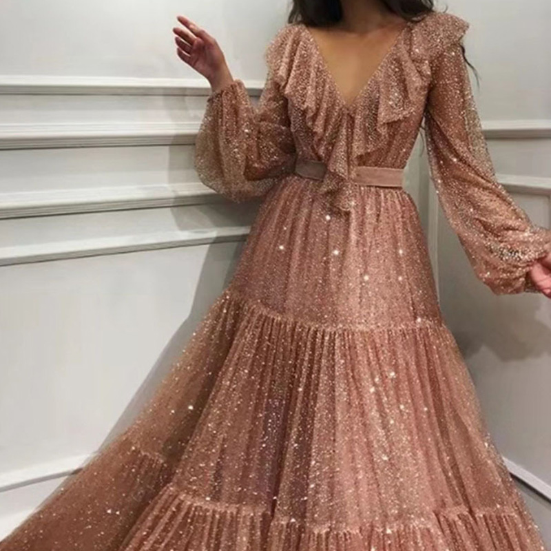 女性のためのメッシュのイブニングドレス,新しいファッショナブ - Women'S Fashion Gilded Age のレビューと価格