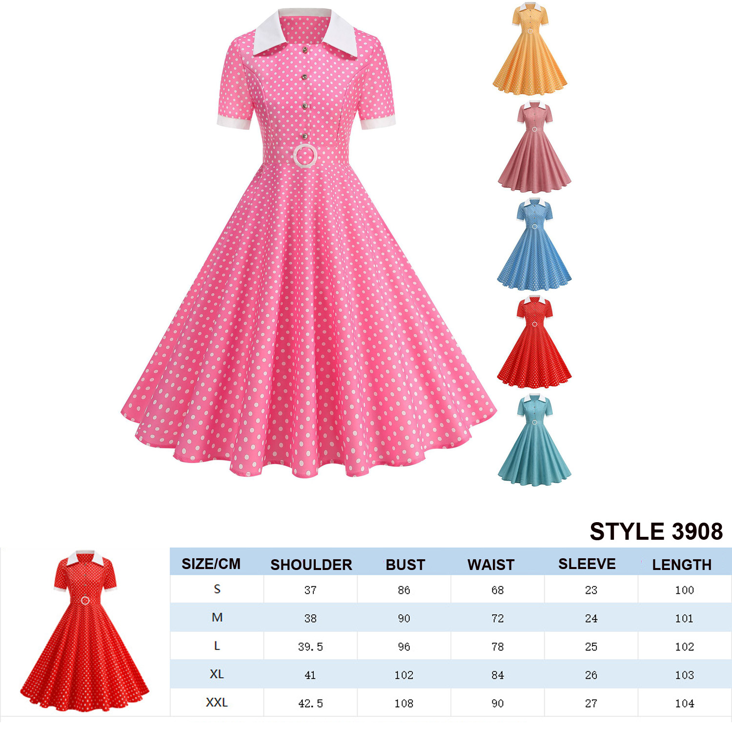 格子柄ヴィンテージオフィスサマードレス レディース 2026 - Women'S Fashion From The 60S のレビューと価格