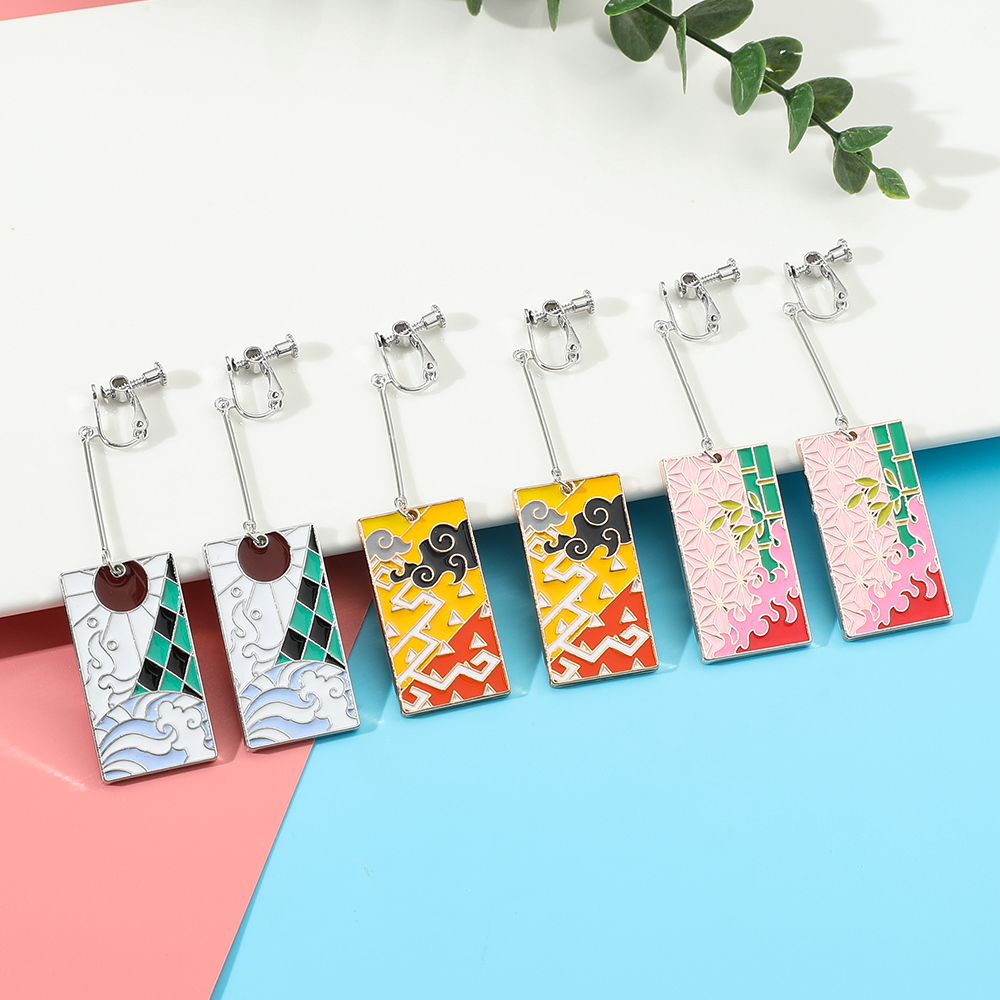 アニメ漫画周辺ファッションイヤリング創造的な個性イヤークリッ - Women'S Fashion Earrings のレビューと価格