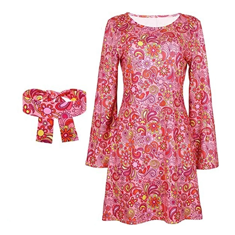 ヒッピーディスコ 60 年代 70 年代衣装女性ドレススーツ - Women'S Fashion From The 70S のレビューと価格