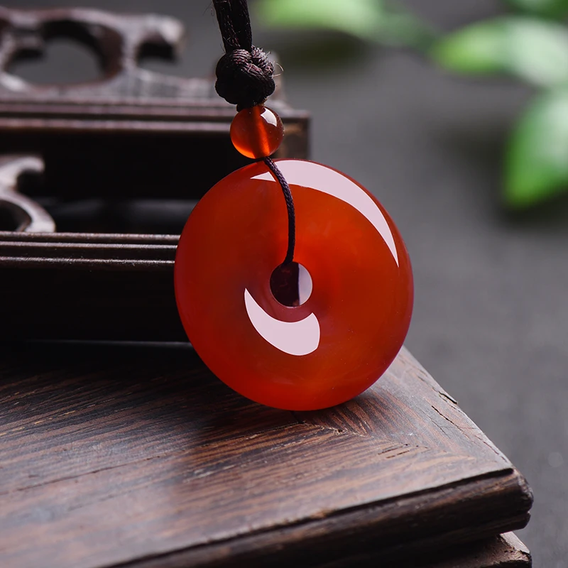 色とりどりの天然翡翠ネックレス,ドーナツペンダント,瑪瑙,フ - Women Fashion Jewellery のレビューと価格