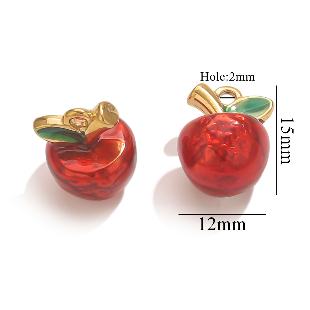 2 個ステンレス鋼チャームエナメルフルーツアップルブドウ D - Women'S Fashion Earrings のレビューと価格