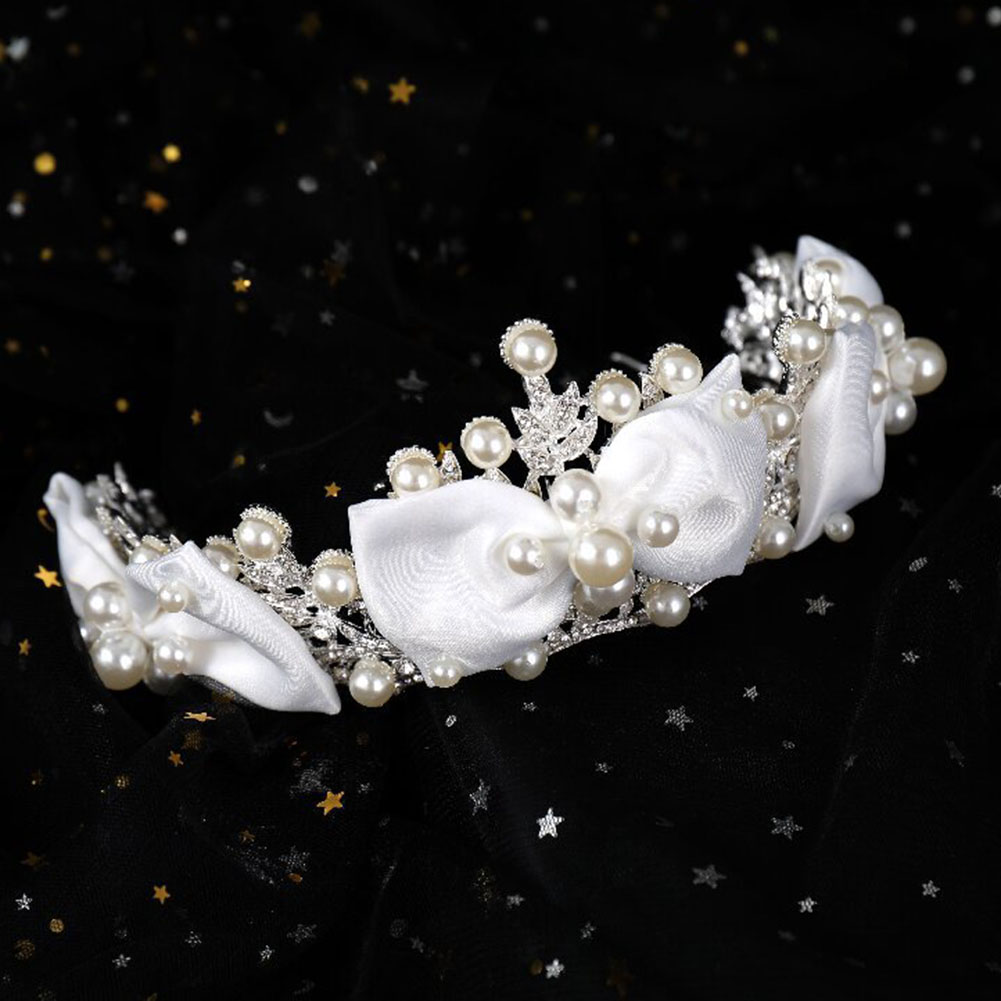 ブライダルクラウンクイーンヘッドバンド女性ボウタイヘアアクセ - Women Queen Fashion のレビューと価格
