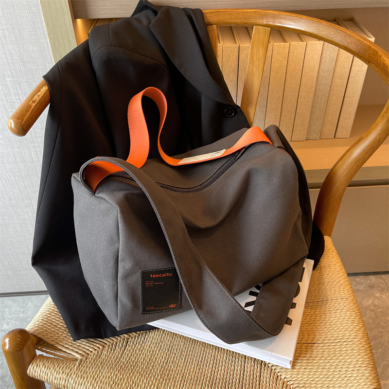 クロスボディキャンバスバッグ新しいファッショナブルな大容量ト - Canvas Tote Bag のレビューと価格