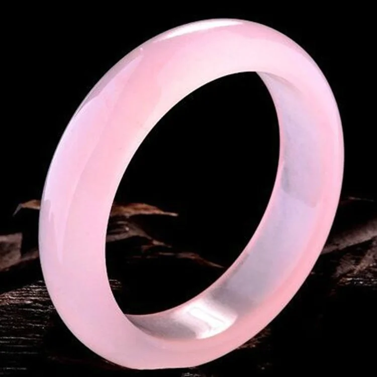 天然ピンクの翡翠ブレスレット,本物のチャーム,ジュエリーアク - Women Fashion Jewellery のレビューと価格