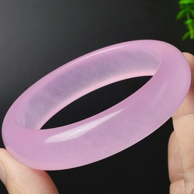 天然ピンクの翡翠ブレスレット,本物のチャーム,ジュエリーアク - Women Fashion Jewellery のレビューと価格