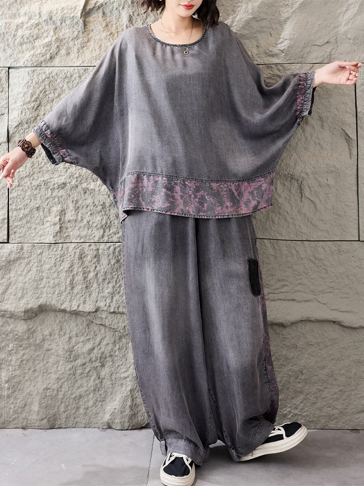 Amax LuluE 夏服レディース高級デニム 2 点セット - Women Fashion Jeans Top のレビューと価格