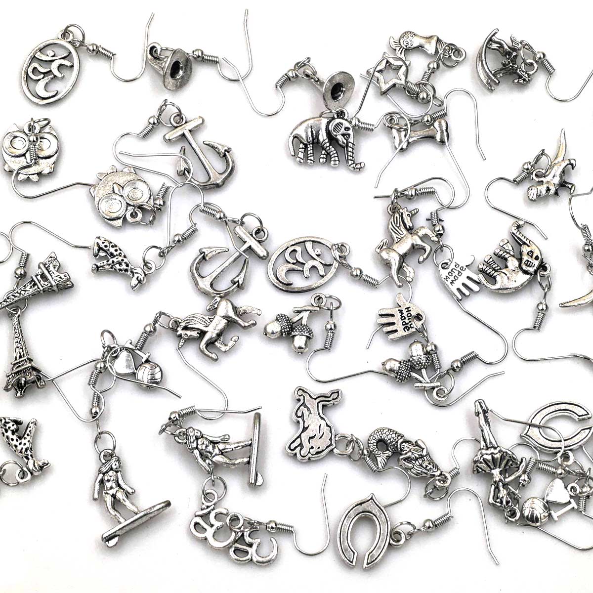 20種類のイヤリング、ファッションパンクドロップイヤリング、 - Women'S Fashion Earrings のレビューと価格