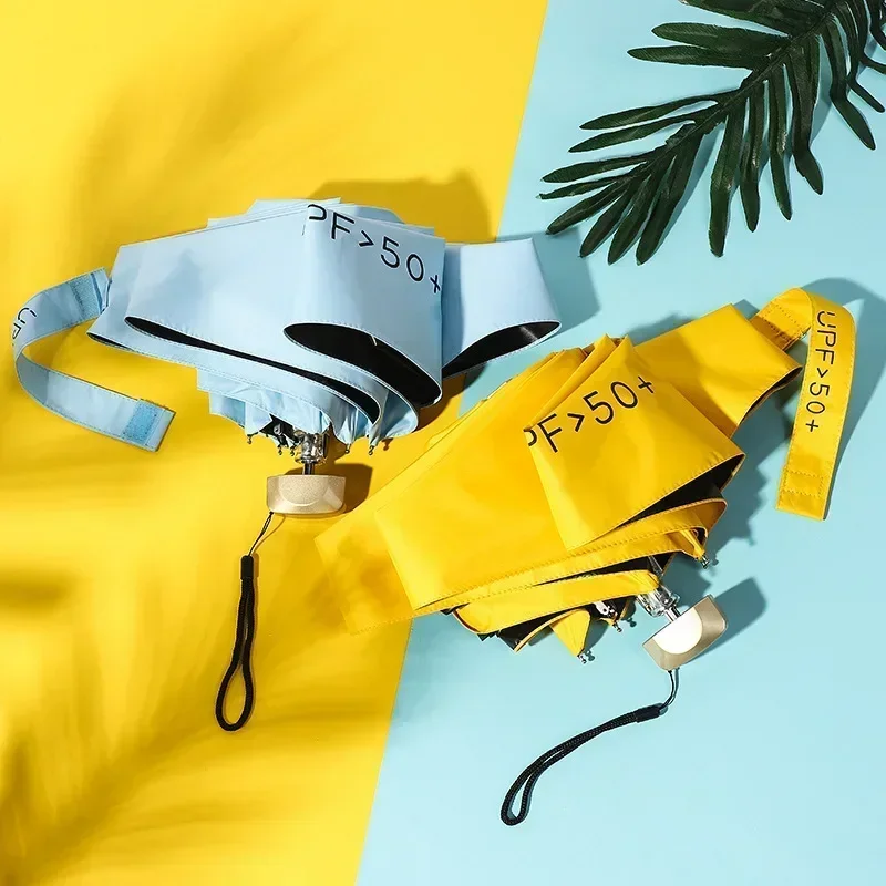 ミニ五つ折り傘日焼け止め日傘日焼け止め紫外線防止小型で持ち運 - Women'S Fashion Umbrella のレビューと価格