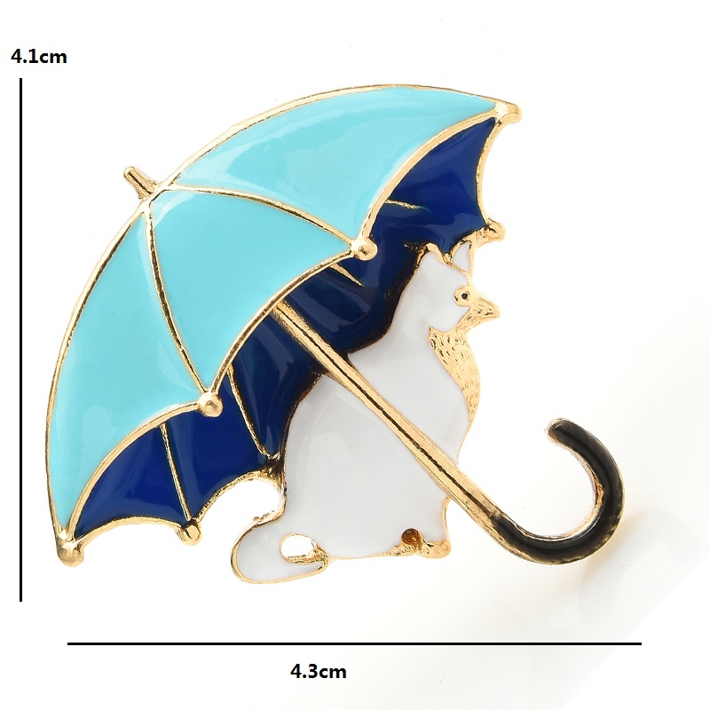 Wuli & ベビーかわいい猫傘の下のブローチ女性のためのエ - Women'S Fashion Umbrella のレビューと価格