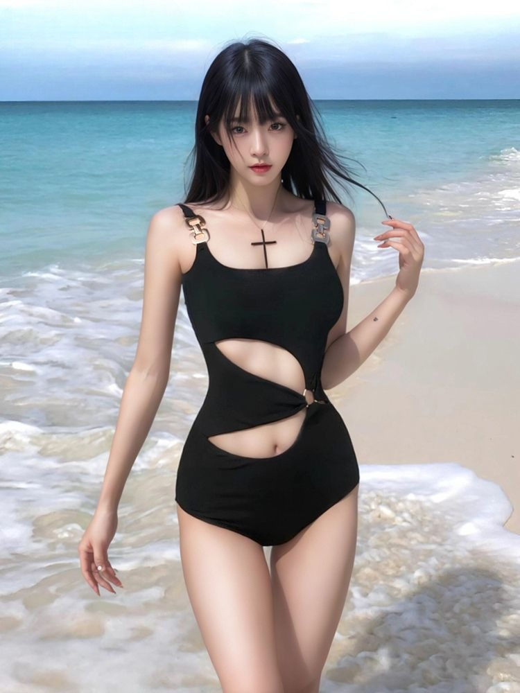 セクシーなカットアウトモノキニ レディース 2026 ファッ - Women'S Fashion Middle Ages のレビューと価格