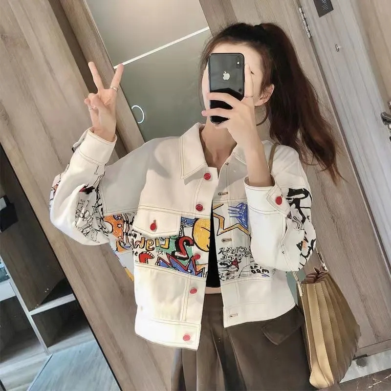 韓国女性のファッションレジャーカウボーイトップス生き抜く 2 - Women Fashion Jeans Top のレビューと価格