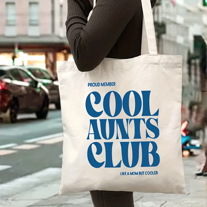 クールおばさんクラブトートバッグショルダーバッグ女性用大容量 - Canvas Tote Bag のレビューと価格