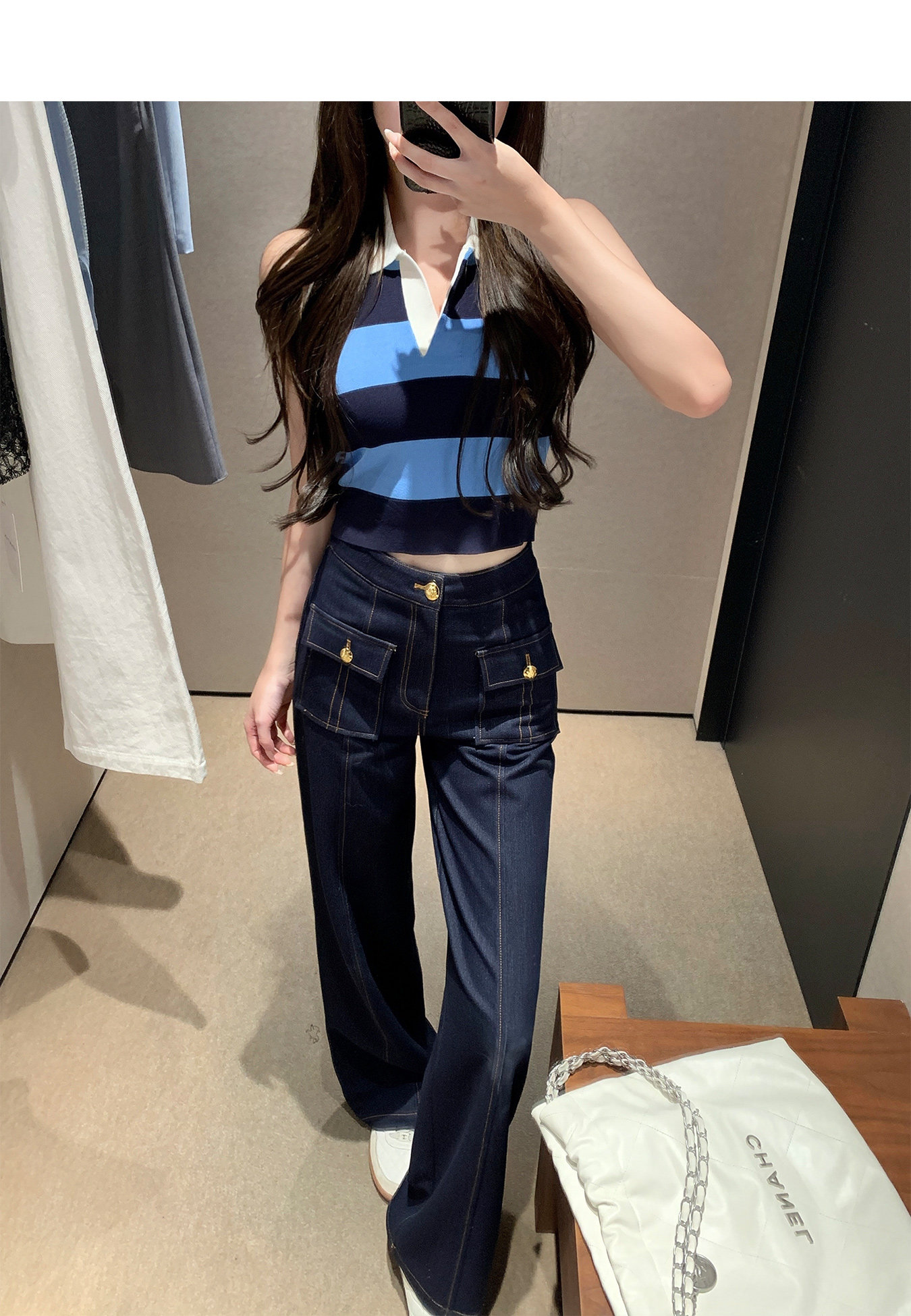 Y2K 2026 新作ボタンレトロジーンズベストショーツトラ - Women Fashion Jeans Top のレビューと価格