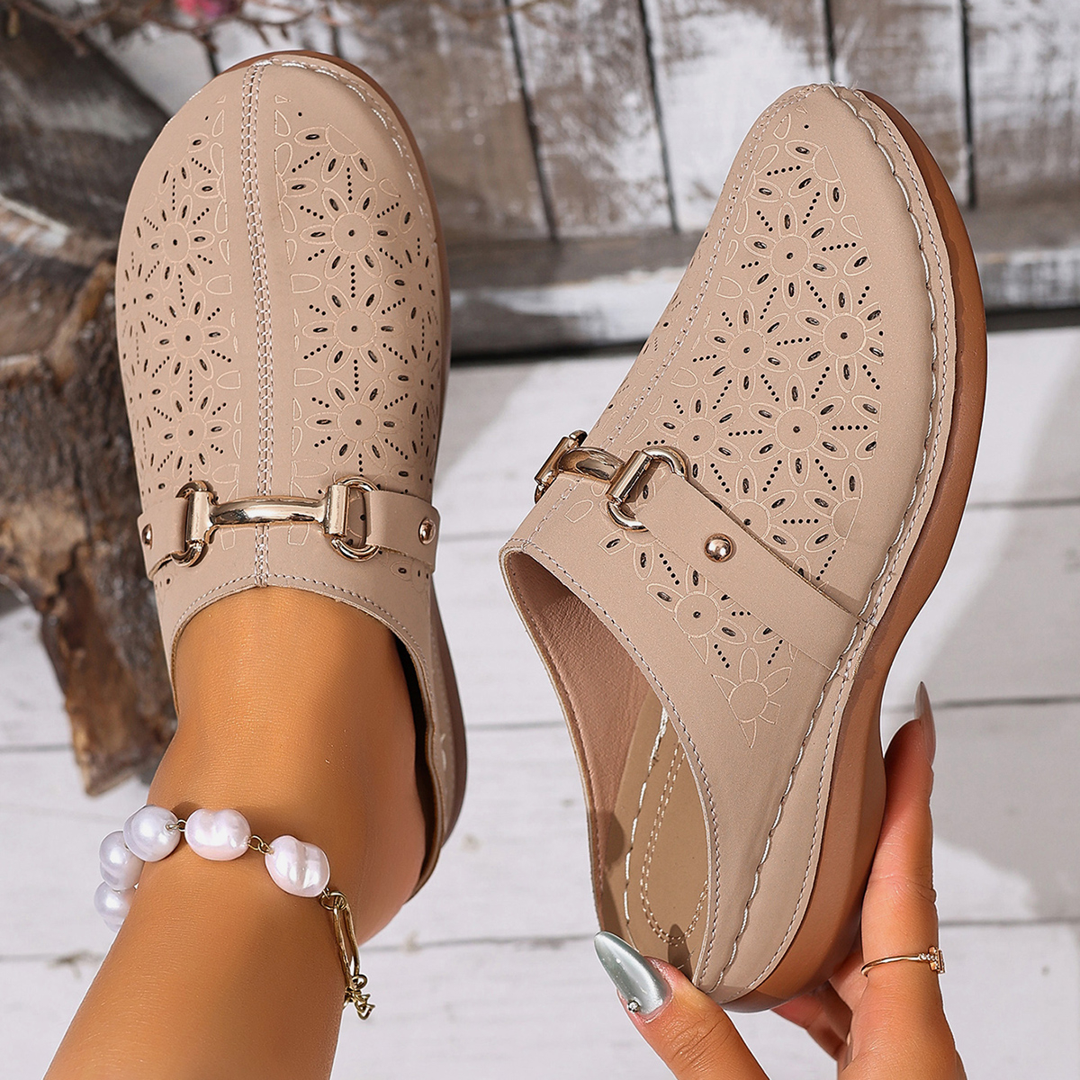 女性スリッパ軽量ファッションハーフサポートスリッパ屋外ウェー - Women'S Fashion Middle Ages のレビューと価格