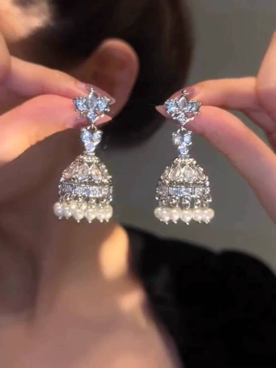 インド風の豪華な鳥かごイヤリング ファッション年次会議用 高 - Women'S Fashion Earrings のレビューと価格