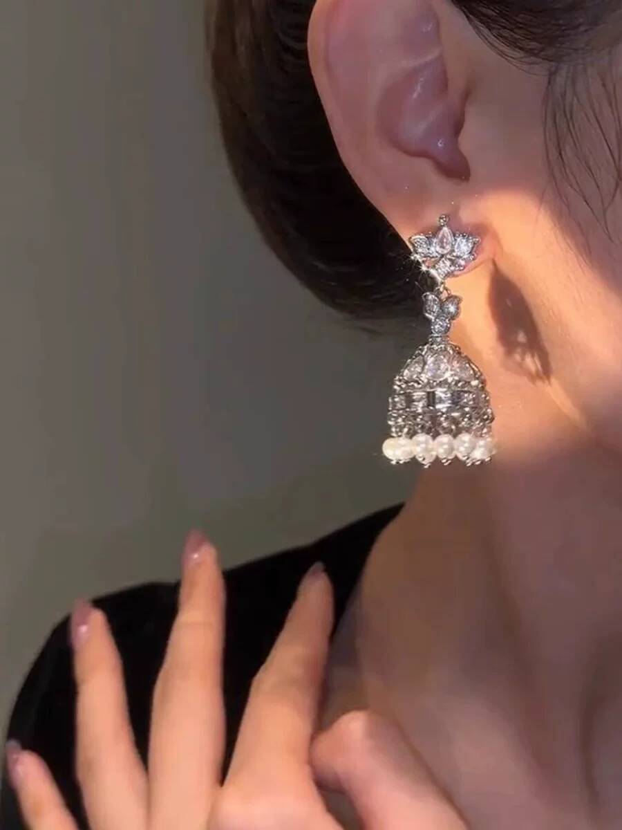 インド風の豪華な鳥かごイヤリング ファッション年次会議用 高 - Women'S Fashion Earrings のレビューと価格