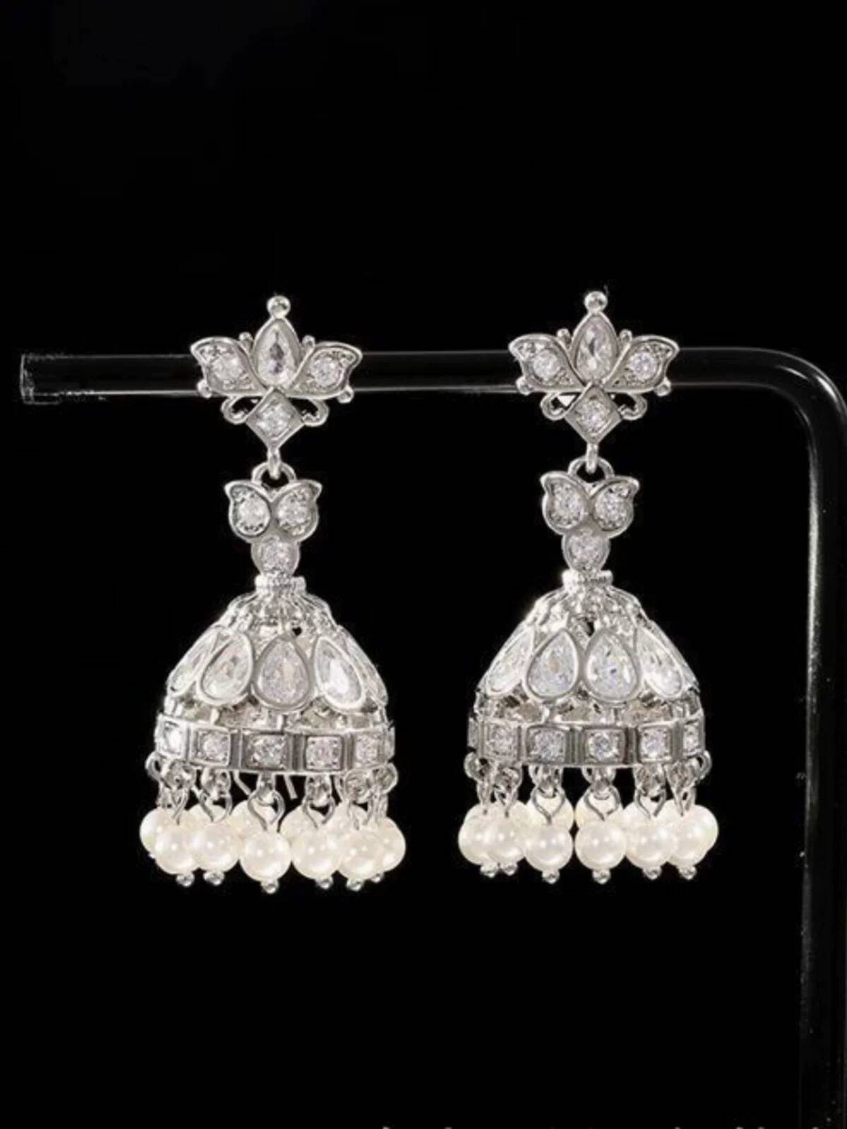 インド風の豪華な鳥かごイヤリング ファッション年次会議用 高 - Women'S Fashion Earrings のレビューと価格