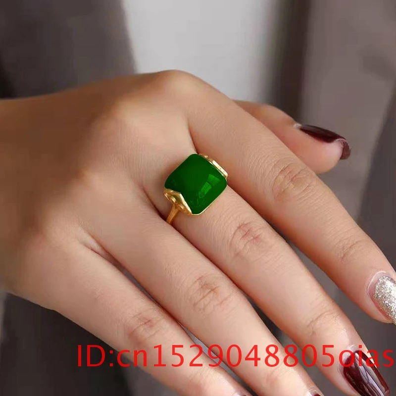 天然和田翡翠リング ファッションジュエリー 幸運のカルセドニ - Women Fashion Jewellery のレビューと価格