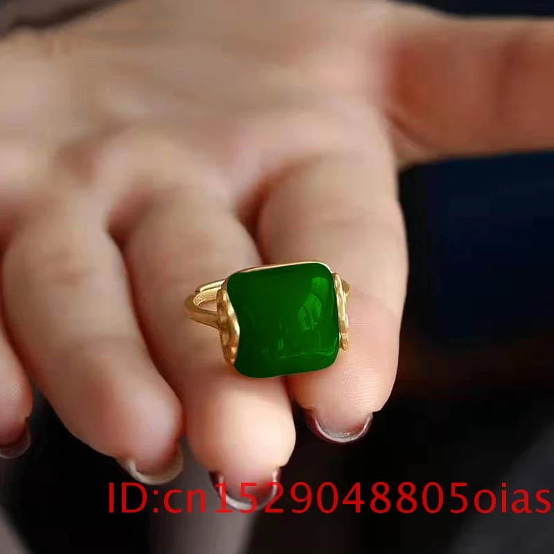 天然和田翡翠リング ファッションジュエリー 幸運のカルセドニ - Women Fashion Jewellery のレビューと価格